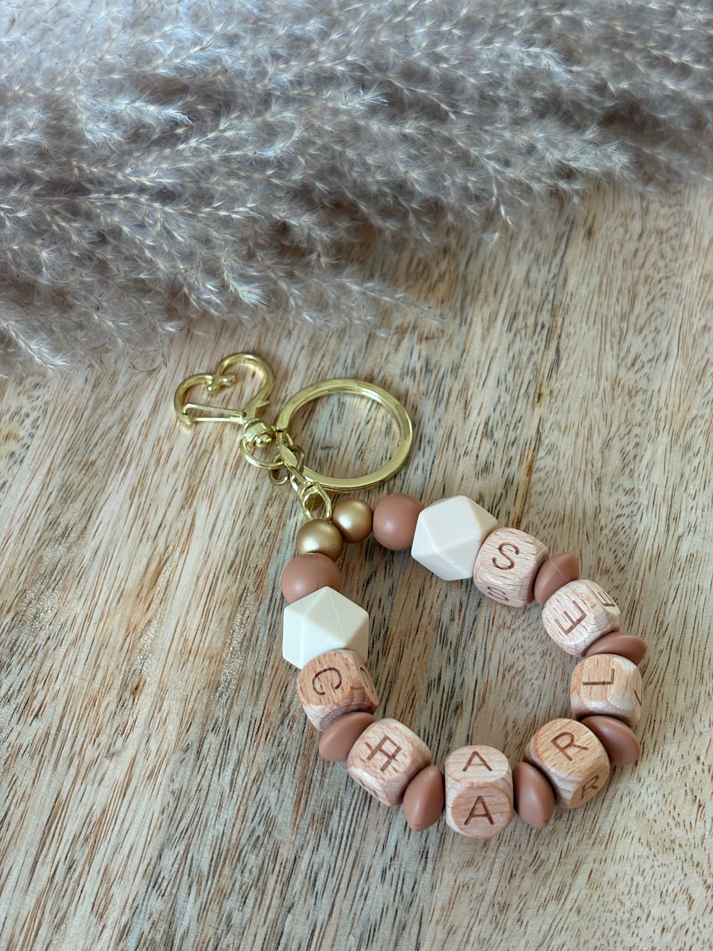 Porte clé simple avec mousqueton cœur