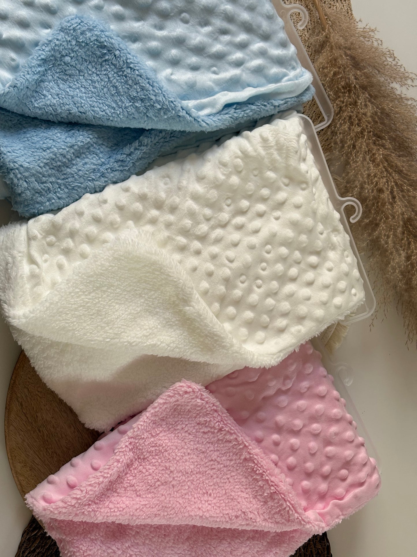 Plaid minky fourrure personnalisé au thermocollant
